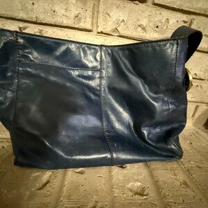 HOBO Render Blue Leather Hobo Bag